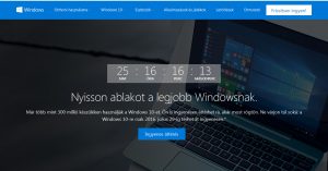 Windows 10 frissítés marketing